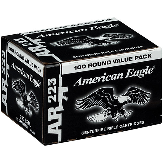 Federal American Eagle .223 REMINGTON, 55gr, FMJBT - 100 Rounds [MPN: AE223BL]