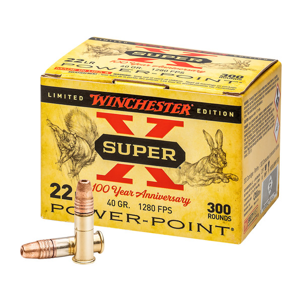 Winchester Super-X .22 LR, 40gr, PP - 300 Rounds [MPN: X22LRPP100] (20892104679)