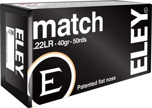 Eley Match .22 LR, 40gr, LRN - 50 Rounds [MPN: 1100]