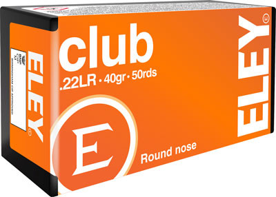 Eley Club .22 LR, 40gr, LRN - 50 Rounds [MPN: 2100]