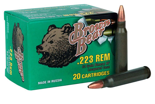 Brown Bear .223 REM, 62gr, HP - 20 Rounds [MPN: A223RHP
