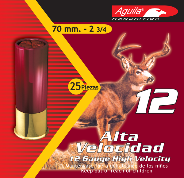 Aguila High Velocity 12 GA, 2-3/4in. 1-1/4oz. #8 Shot - 25 Rounds [MPN: 1CHB1208]