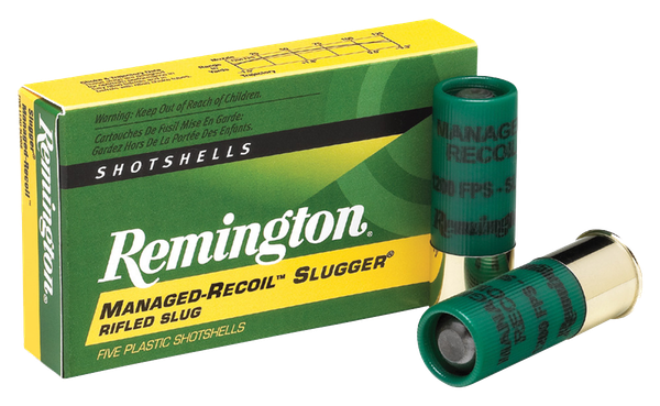 Remington Managed-Recoil Slugger 12 GA, 2-3/4in. 1oz. Slug - 5 Rounds [MPN: 20290]