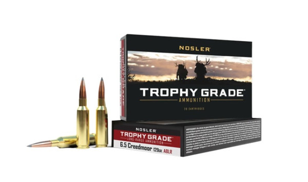 Nosler Trophy Grade Long Range 6.5 CREEDMOOR, 129gr, Spitzer Accubond LR - 20 Rounds [MPN: 60091]