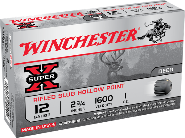 Winchester Super-X 20 GA, 2-3/4in. 3/4oz. Slug - 15 Rounds [MPN: X20RSM5VP]