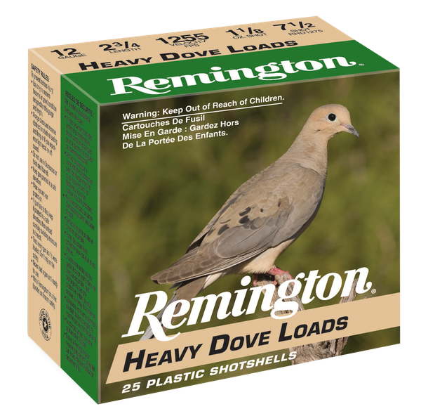 Remington Heavy Dove Load 20 GA, 2-3/4in. 1oz. #7.5 Shot - 25 Rounds [MPN: 28777]
