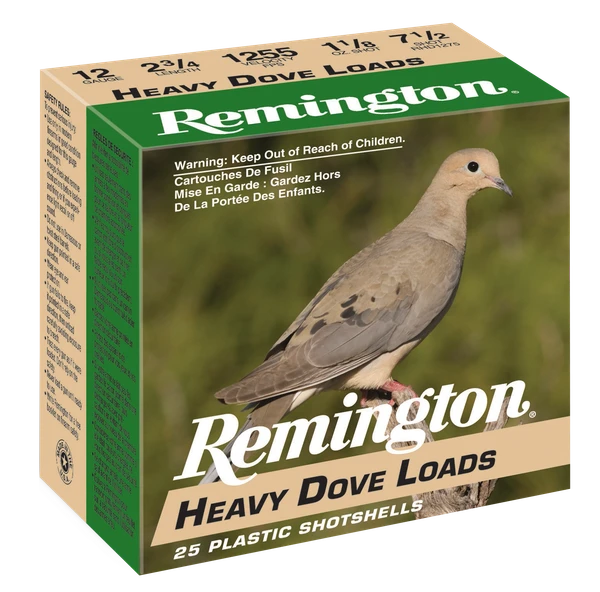 Remington Heavy Dove Load 12 GA, 2-3/4in. 1-1/8oz. #8 Shot - 25 Rounds [MPN: 28757]