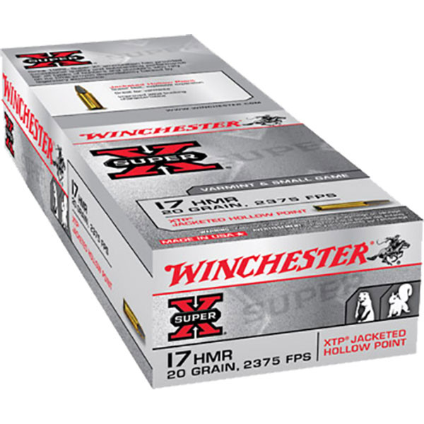 Winchester SuperX .17 HMR, 20gr, JHP - 50 Rounds [MPN: X17HMR1]