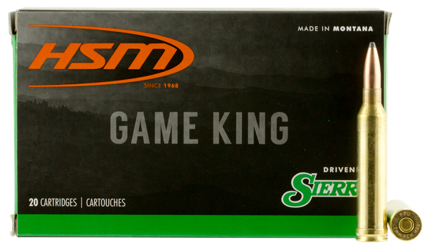 HSM Game King 7MM REM MAG, 160gr, SBT GK - 20 Rounds [MPN: 7MMMAG6N]