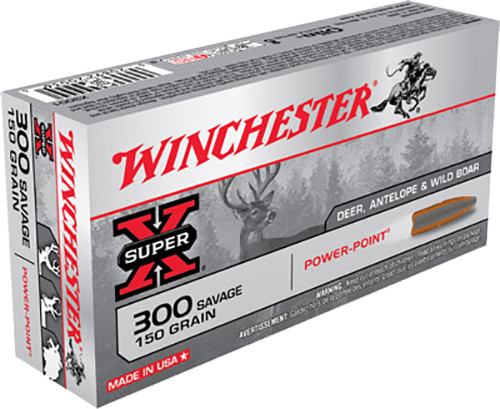 Winchester Super-X .300 SAVAGE, 150gr, PP - 20 Rounds [MPN: X3001]
