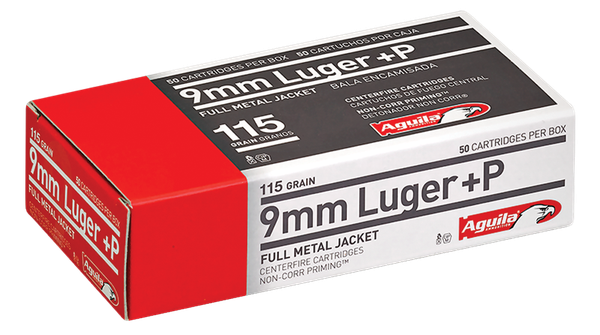 Aguila 9MM, 115gr, FMJ - 50 Rounds [MPN: 1E092118]