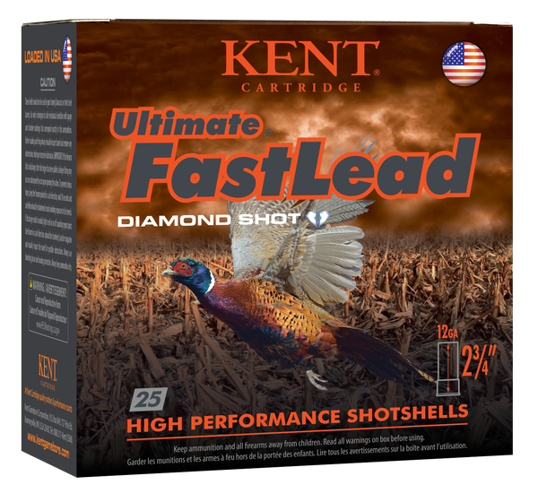 Kent Cartridge Ultimate Fast Lead 12 GA, 2-3/4in. 1-3/8oz. #5 Shot - 25 Rounds [MPN: K122UFL405] (656308402154)