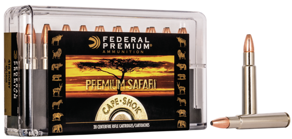Federal Premium .416 RIGBY, 400gr, Swift A-Frame - 20 Rounds [MPN: P416SA]