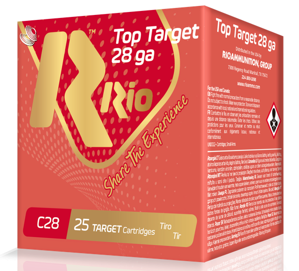 Rio Ammunition Top Target 28 GA, 2-3/4in. 3/4oz. #7.5 Shot - 25 Rounds [MPN: RC2875]