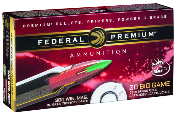 Federal Premium .300 WIN MAG, 180gr, TC - 20 Rounds [MPN: P300WTC1]