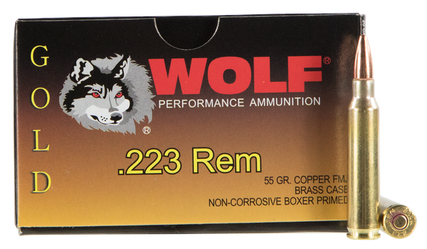 Wolf Performance .223 REM, 55gr, FMJ - 1000 Rounds [MPN: G22355]