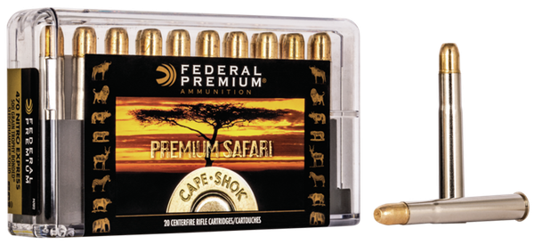Federal Premium .470 NITRO EXPRESS, 500gr, Trophy Bonded - 20 Rounds [MPN: P470T2]