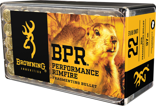 Browning BPR .22 LR, 37gr, Plated HP - 50 Rounds [MPN: B194122050]