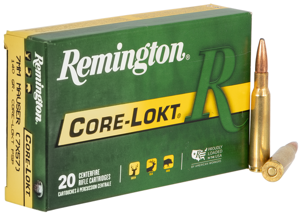 Remington Core-Lokt 7MM MAUSER, 140gr, PSP - 20 Rounds [MPN: 29031]