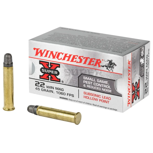 Winchester Super-X .22 WMR, 45gr, HP - 50 Rounds [MPN: X22MSUB]