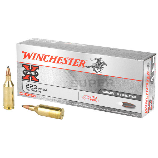 Winchester Super-X .223 WSSM, 55gr, JSP - 20 Rounds [MPN: X223WSS]