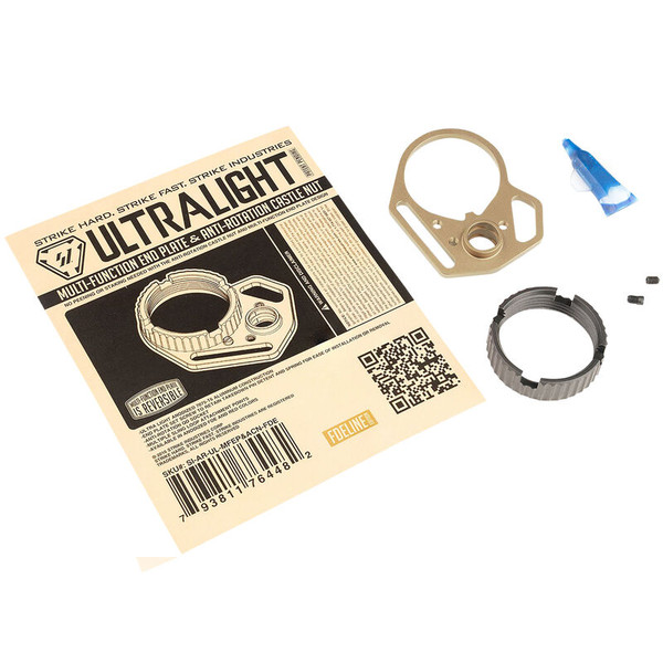 Strike Industries AR-15 End Plate/Castle Nut FDE