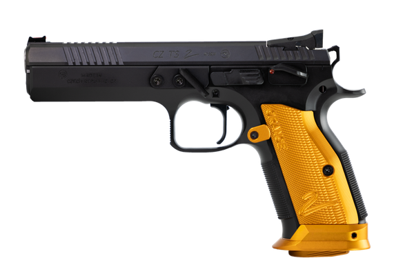 CZ TS 2 ORANGE 40SW 5.2" 17RD BULL FOFS ALUM GRIPS