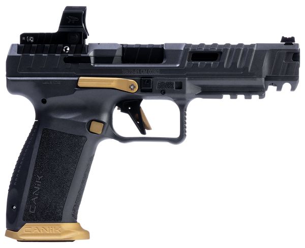 CANIK SFX RIVAL GRAY 9MM 5" BARREL 18-ROUNDS BLACK OPTICS READY W/ MECANIK MO2 RDS