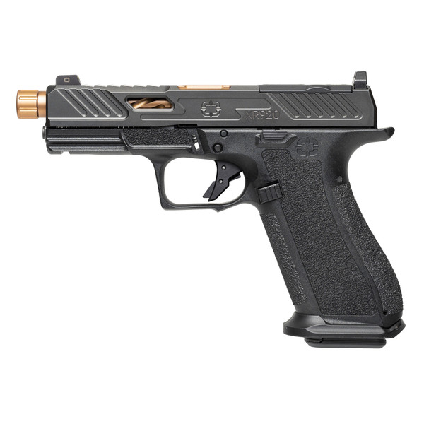 Shadow Systems XR920 Elite 9mm, 5.5" TBl, 17rd, Bronze Barrel, Black NS, OR