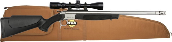 Cva Scout V2 Outfit .450 Bushm - 25" Bbl Ss/black W/3-9x40