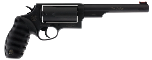 Taurus 2-441061MAG Judge Magnum 45 Colt (LC),410 Gauge 5rd 6.50" Matte Black Oxide Steel Black Ribber Grip