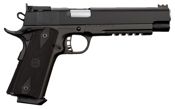 Rock Island 52008 Pro Ultra Match 10mm Auto Caliber with 6" Barrel, 8+1 Capacity, Overall Black Parkerized Finish