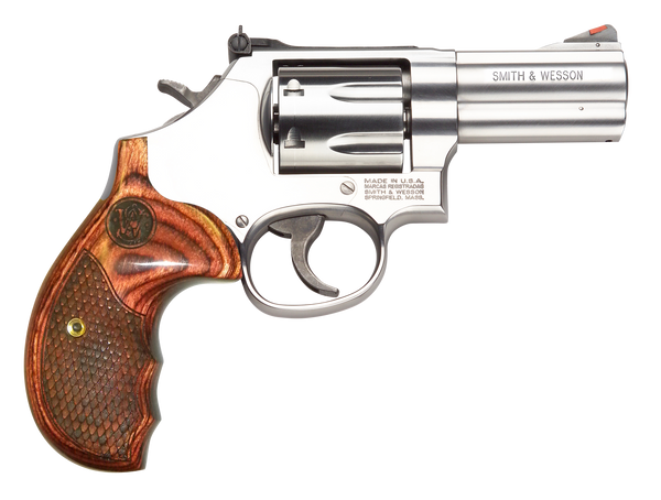 Smith & Wesson 150713 686 Plus Deluxe 357 Mag 7rd 3" Stainless Steel Textured Wood Grip