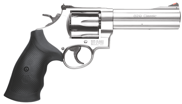 Smith & Wesson 163636 629 Classic 44 Rem Mag 6rd 5" Stainless Steel Black Polymer Grip