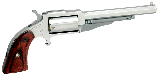 NAA 18604C 1860 The Earl *CA Compliant 22 LR,22 Mag 5rd 4" Stainless Steel Rosewood Boot Grip