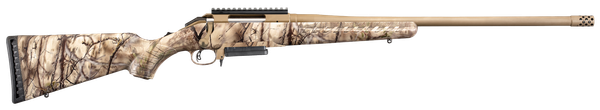Ruger 26926 American 308 Win 3+1 22" GoWild Camo I-M Brush Bronze Cerakote Right Hand