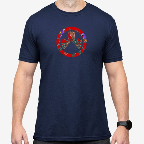 Magpul Industries Corp T-shirt, Magpul Mag1286-410-2x Aloha Icon Shirt 2x Navy