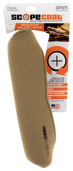 Sentry 10SC05CB Scopecoat Scope Cover Coyote Brown Neoprene/Nylon Laminate
