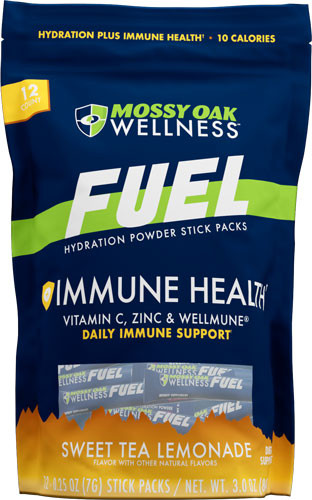 Mossy Oak Wellness Fuel Immune - Sweet Tea Lemonade 12 Stick Pk
