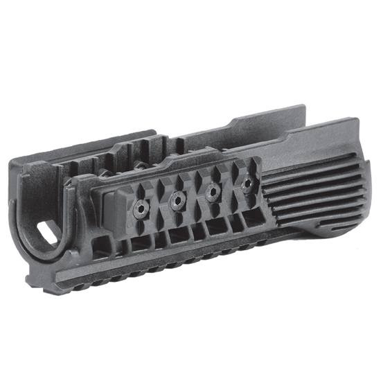 CAA AK LOWER HANDGUARD WITH 3 RAILS BLK POLYMER