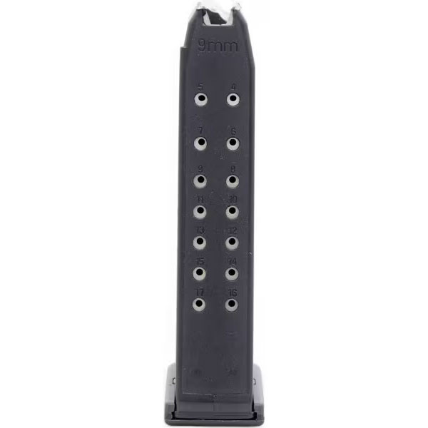 Red, White & Blue Mag Glock 17, 9MM, 17 rnd, Steel Lined - Black [MPN:G17MAG]
