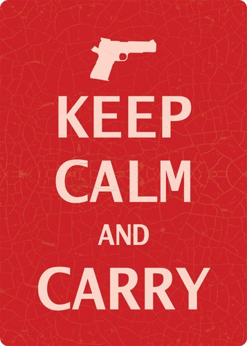 Rivers Edge Sign 12"x17" - "keep Calm And Carry"<