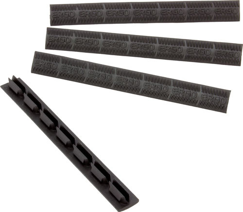 Ergo Grip Rail Cover Wedge Lok - Keymod Black Ergo Logo 4pk