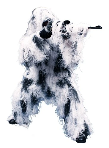 Red Rock Ghillie Suit Snow - 5 Piece Adult Xl/xxl