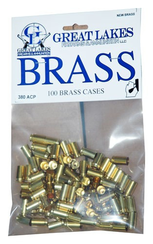 Great Lakes Brass .380acp - New 100ct