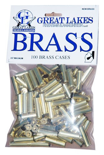 Great Lakes Brass .357 Rem. - Magnum New 100ct