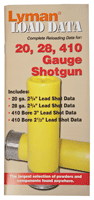 Lyman Load Data Book 72 Pages - 20ga. 28ga. .410 Bore