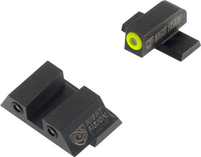 Night Fision Tritium Yellowdot - Square Rear Sprgfld Xd/m/2 Set