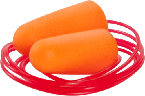 Allen Foam Corded Ear Plugs - 3 Pairs Nrr23 Db Orange