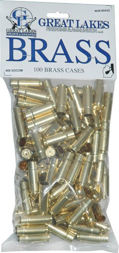 Great Lakes Brass .458 Socom - New 100ct